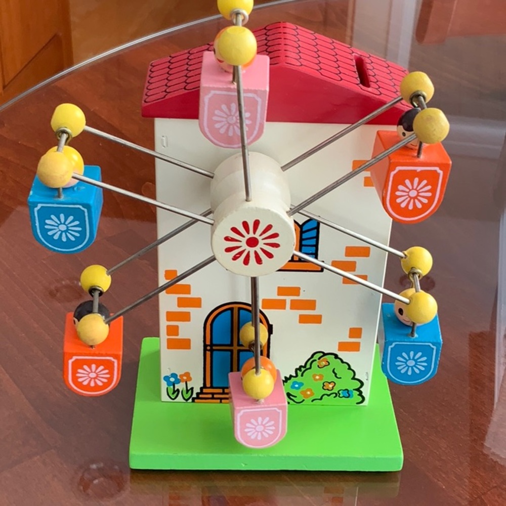 Schmid Musical Wooden Ferris Wheel Bank